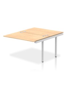 Dynamic Impulse Bench B2B Ext Kit 1200 Silver Frame Office Bench Desk Maple IB00210
