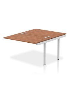 Dynamic Impulse Bench B2B Ext Kit 1200 Silver Frame Office Bench Desk Walnut IB00212