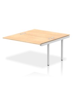 Dynamic Impulse Bench B2B Ext Kit 1400 Silver Frame Office Bench Desk Maple IB00222
