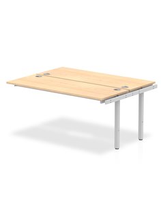 Dynamic Impulse Bench B2B Ext Kit 1600 Silver Frame Office Bench Desk Maple IB00234