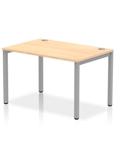 Dynamic Impulse Bench Single Row 1200 Silver Frame Office Bench Desk Maple IB00246