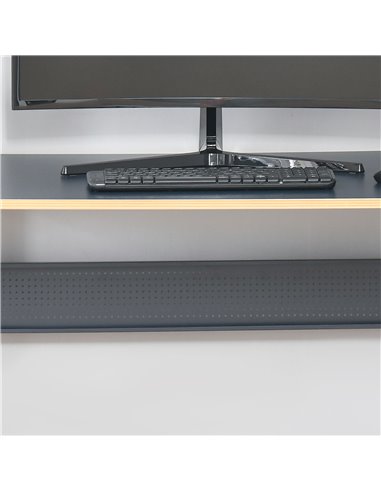 HOMCOM Home Office Computer Desk, Modern Simple Style Writing Table, PC Laptop Workstation with K-Shaped Legs for Bedroom, Livin