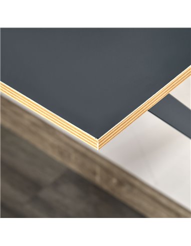 HOMCOM Home Office Computer Desk, Modern Simple Style Writing Table, PC Laptop Workstation with K-Shaped Legs for Bedroom, Livin