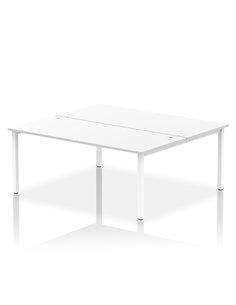Dynamic Impulse Bench B2B 2 Person 1800 White Frame Office Bench Desk White IB00399