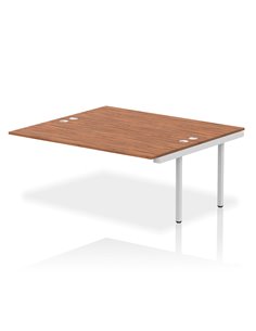 Dynamic Impulse Bench B2B Ext Kit 1800 Silver Frame Office Bench Desk Walnut IB00428