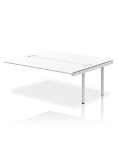Dynamic Impulse Bench B2B Ext Kit 1800 Silver Frame Office Bench Desk White IB00429