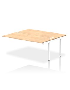 Dynamic Impulse Bench B2B Ext Kit 1800 White Frame Office Bench Desk Maple IB00432