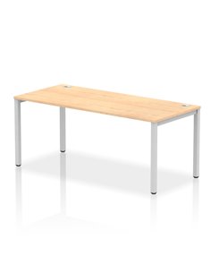 Dynamic Impulse Bench Single Row 1800 Silver Frame Office Bench Desk Maple IB00438
