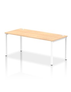 Dynamic Impulse Bench Single Row 1800 White Frame Office Bench Desk Maple IB00444