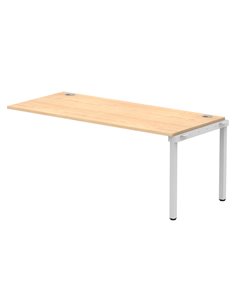Dynamic Impulse Bench Single Row Ext Kit 1800 Silver Frame Office Bench Desk Maple IB00474