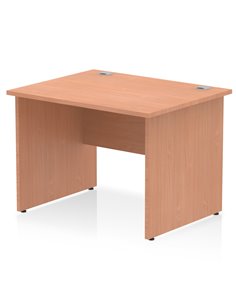Dynamic Impulse 1000 x 800mm Straight Office Desk Beech Top Panel End Leg MI000370
