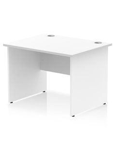 Dynamic Impulse 1000 x 800mm Straight Office Desk White Top Panel End Leg MI000392