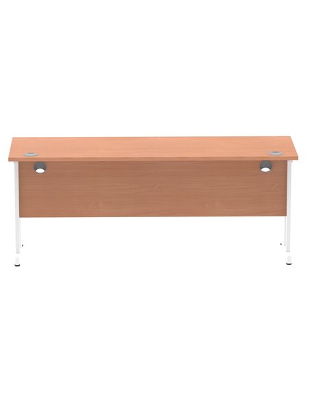 Dynamic Impulse 1800 x 600mm Straight Office Desk Beech Top White Cantilever Leg MI001687 - pic 76456 | FastDaddyshop
