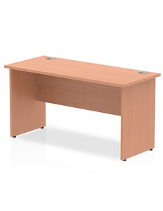 Dynamic Impulse 1400 x 600mm Straight Office Desk Beech Top Panel End Leg MI001730