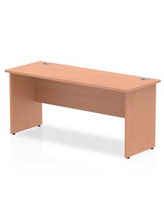 Dynamic Impulse 1600 x 600mm Straight Office Desk Beech Top Panel End Leg MI001731