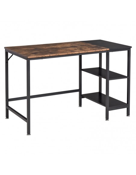 Homcom Computer Desk with 2 Storage Shelves on Left or Right, Steel Frame - pic 7659 | FastDaddyshop