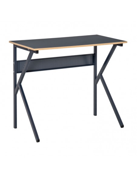 Homcom Home Office Computer Desk with K-Shaped Legs, Navy Blue - pic 7660 | FastDaddyshop