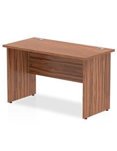 Dynamic Impulse 1200 x 600mm Straight Office Desk Walnut Top Panel End Leg MI001965
