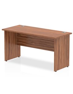 Dynamic Impulse 1400 x 600mm Straight Office Desk Walnut Top Panel End Leg MI001966