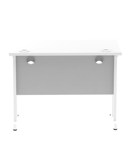 Dynamic Impulse 1000 x 600mm Straight Office Desk White Top White Cantilever Leg MI002200 - pic 76713 | FastDaddyshop