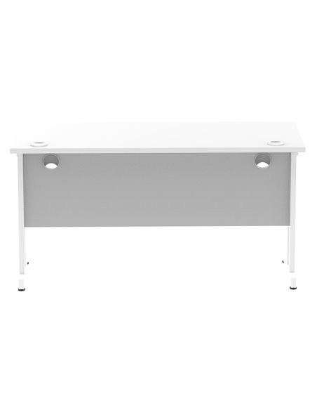 Dynamic Impulse 1400 x 600mm Straight Office Desk White Top White Cantilever Leg MI002202 - pic 76729 | FastDaddyshop