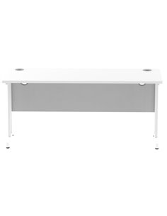 Dynamic Impulse 1600 x 600mm Straight Office Desk White Top White Cantilever Leg MI002203 2