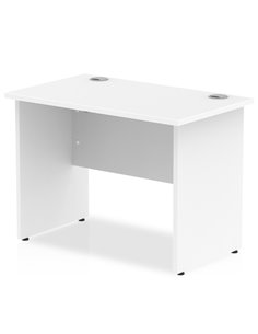 Dynamic Impulse 1000 x 600mm Straight Office Desk White Top Panel End Leg MI002245