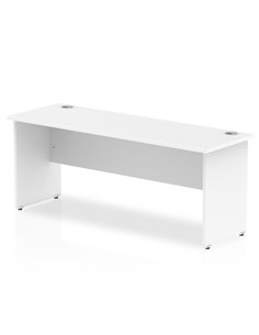 Dynamic Impulse 1800 x 600mm Straight Office Desk White Top Panel End Leg MI002249