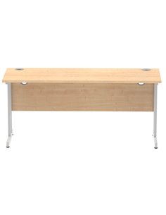 Dynamic Impulse 1600 x 600mm Straight Office Desk Maple Top Silver Cantilever Leg MI002424 2