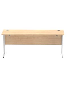Dynamic Impulse 1800 x 600mm Straight Office Desk Maple Top Silver Cantilever Leg MI002425 2