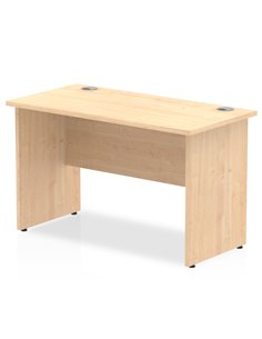 Dynamic Impulse 1200 x 600mm Straight Office Desk Maple Top Panel End Leg MI002472