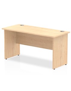 Dynamic Impulse 1400 x 600mm Straight Office Desk Maple Top Panel End Leg MI002473