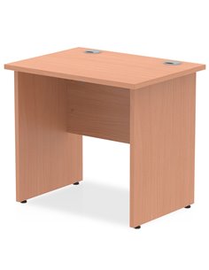 Dynamic Impulse 800 x 600mm Straight Office Desk Beech Top Panel End Leg MI002886