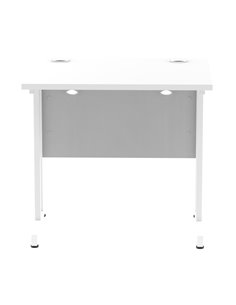 Dynamic Impulse 800 x 600mm Straight Office Desk White Top White Cantilever Leg MI002895 2