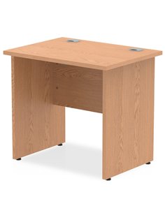 Dynamic Impulse 800 x 600mm Straight Office Desk Oak Top Panel End Leg MI002906