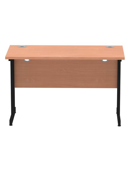 Dynamic Impulse 1200 x 600mm Straight Office Desk Beech Top Black Cantilever Leg MI003196 - pic 77180 | FastDaddyshop