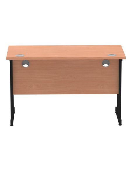 Dynamic Impulse 1200 x 600mm Straight Office Desk Beech Top Black Cantilever Leg MI003196 - pic 77184 | FastDaddyshop