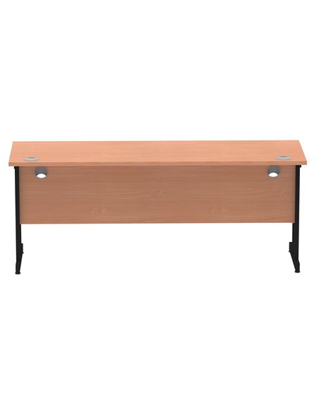 Dynamic Impulse 1800 x 600mm Straight Office Desk Beech Top Black Cantilever Leg MI003220 - pic 77211 | FastDaddyshop