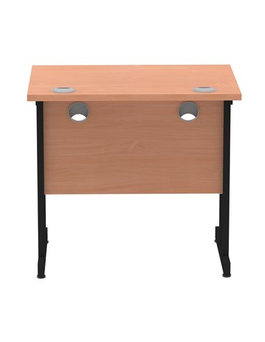 Dynamic Impulse 800 x 600mm Straight Office Desk Beech Top Black Cantilever Leg MI003221