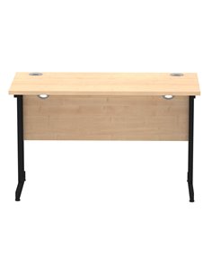 Dynamic Impulse 1200 x 600mm Straight Office Desk Maple Top Black Cantilever Leg MI003226 2