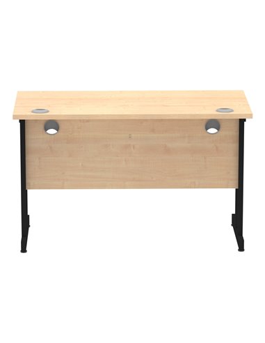Dynamic Impulse 1200 x 600mm Straight Office Desk Maple Top Black Cantilever Leg MI003226
