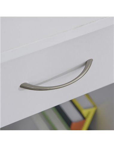 HOMCOM L-Shaped Corner Computer Desk w/ 2 Shelves Wide Worktop Keyboard Tray Drawer & CPU Stand Home Office Study Bedroom Furnit