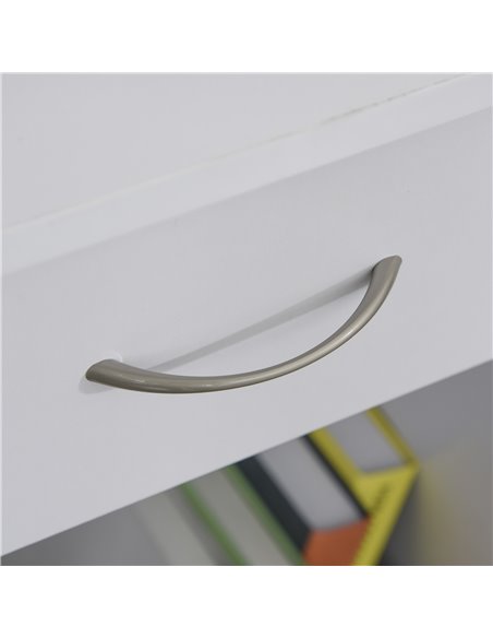 HOMCOM L-Shaped Corner Computer Desk w/ 2 Shelves Wide Worktop Keyboard Tray Drawer & CPU Stand Home Office Study Bedroom Furnit - pic 7723 | FastDaddyshop