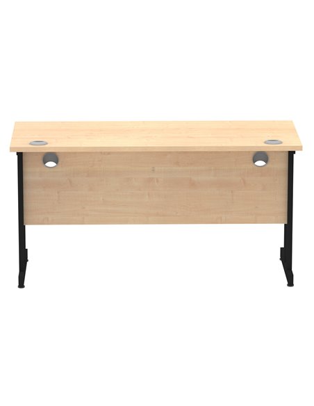 Dynamic Impulse 1400 x 600mm Straight Office Desk Maple Top Black Cantilever Leg MI003232 - pic 77237 | FastDaddyshop