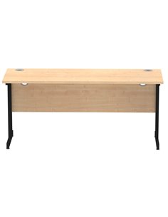 Dynamic Impulse 1600 x 600mm Straight Office Desk Maple Top Black Cantilever Leg MI003241 2