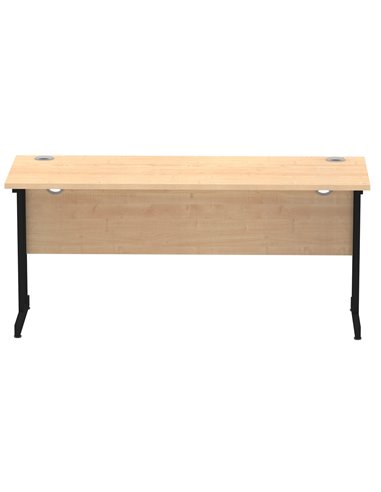 Dynamic Impulse 1600 x 600mm Straight Office Desk Maple Top Black Cantilever Leg MI003241