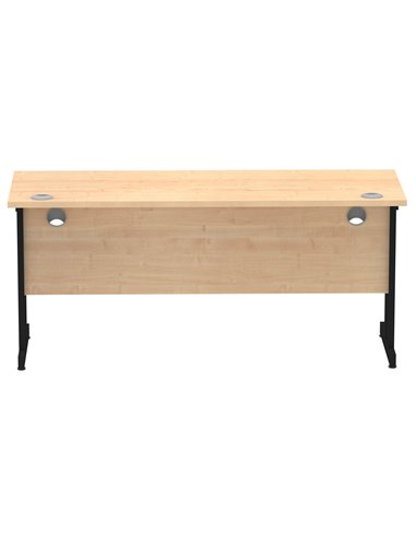 Dynamic Impulse 1600 x 600mm Straight Office Desk Maple Top Black Cantilever Leg MI003241