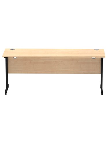 Dynamic Impulse 1800 x 600mm Straight Office Desk Maple Top Black Cantilever Leg MI003250