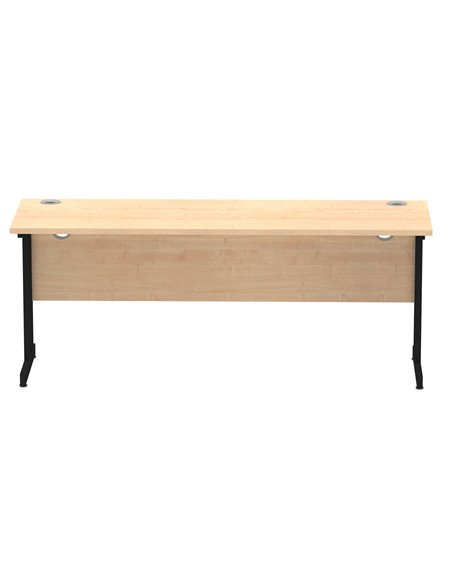 Dynamic Impulse 1800 x 600mm Straight Office Desk Maple Top Black Cantilever Leg MI003250 - pic 77251 | FastDaddyshop