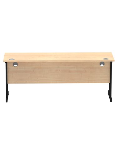 Dynamic Impulse 1800 x 600mm Straight Office Desk Maple Top Black Cantilever Leg MI003250